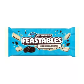 MrBeast Feastables Cookies and Creme fehércsokoládé 60g