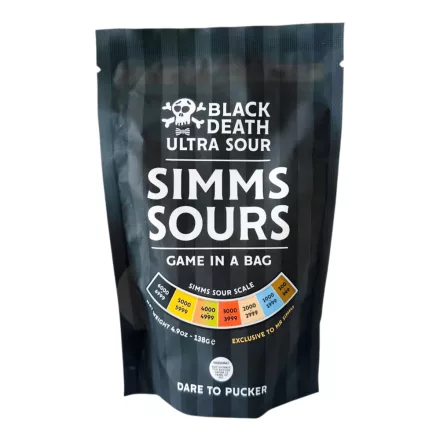   Mr Simms Sour Scale Bag extra savanyú kihívás cukorka válogatás 138g