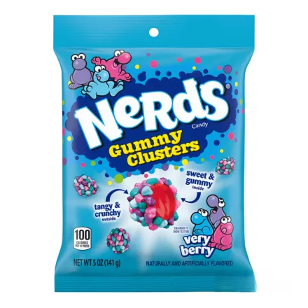 NERDS GUMMY CLUSTERS VERY BERRY CUKORKA 141G