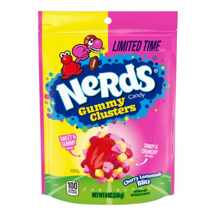  Nerds Gummy Clusters Cherry Lemonade Blitz cseresznye és limonádé ízű limitált kiadású gumicukor 226g Amerika