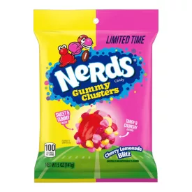    Nerds Gummy Clusters Cherry Lemonade Blitz cseresznye és limonádé ízű limitált kiadású gumicukor 141g Amerika
