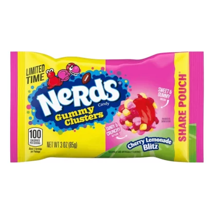  Nerds Gummy Clusters Cherry Lemonade Blitz cseresznye és limonádé ízű limitált kiadású gumicukor 85g Amerika