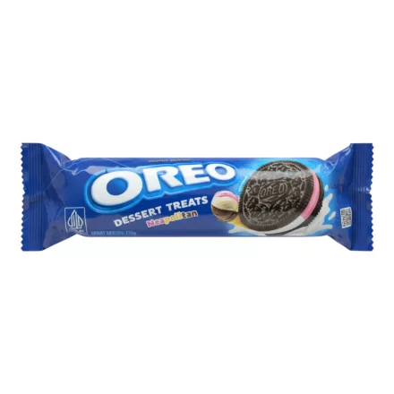 OREO DESSERT TREATS NEAPOLITAN eper vanília és csoki tökéletes keksz 131g