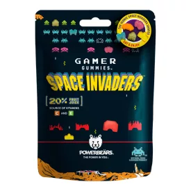    POWERBEARS  SPACE INVADERS vegyesgyümölcs ízű gumicukor 125G