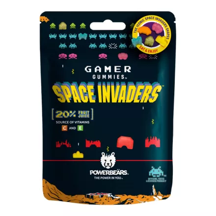  POWERBEARS  SPACE INVADERS vegyesgyümölcs ízű gumicukor 125G