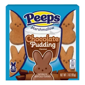   Peeps Chocolate Pudding csokis puding ízű pillecukor nyuszik 8db 85g Amerika