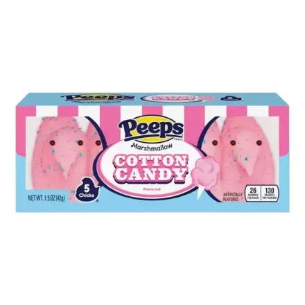 Peeps Cotton Candy vattacukor ízű pillecukor csibék 5db 42g Amerika