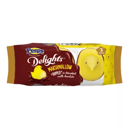 Peeps Delight csokibevonatos pillecukor csibék 3db 42g Amerika