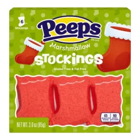   Peeps Marshmallow Stockings karácsonyi zokni formájú mályvacukor 85g