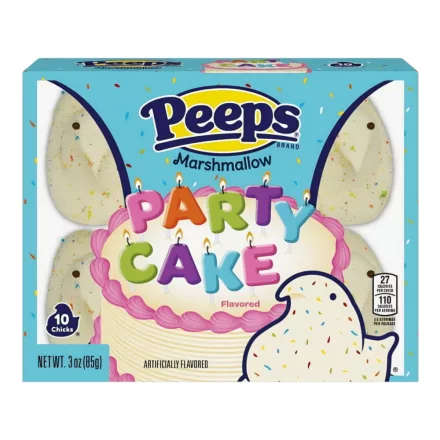 Peeps Party Cake torta ízű pillecukor csibék 10db 85g Amerika