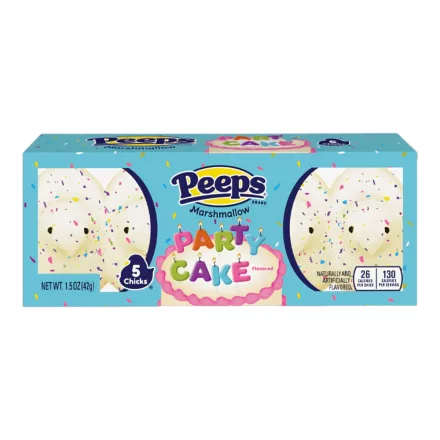 Peeps Party Cake torta ízű pillecukor csibék 5db 42g Amerika