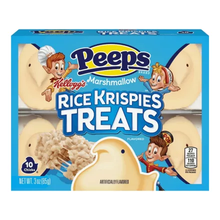 Peeps Rice Krispies Treats rizspehely desszert ízű pillecukor csibék 10db 85g Amerika