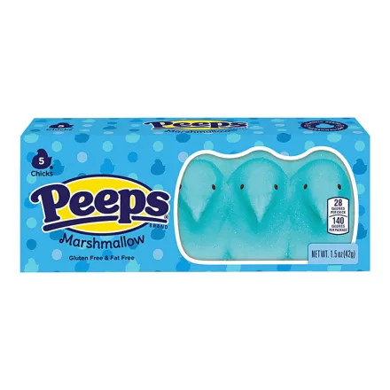 Peeps kék pillecukor csibék 5db 42g Amerika