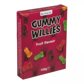 Pénisz formájú gyümölcsös gumicukrok 100g