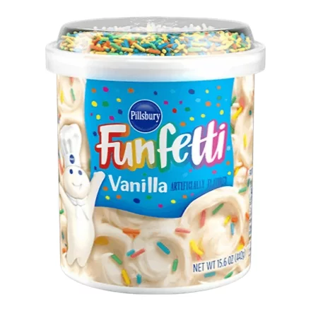 Pillsbury Frosting Funfetti Vanilla Vaníliás krém színes cukordarabokkal 442g Amerika