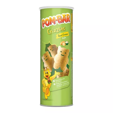 PomBar Crizzlies sour cream style hagymás tejfölös ízű chips 150G