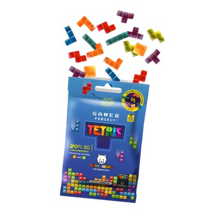 Powerbears Gamer PowerUp Tetris formájú gumicukor 50g