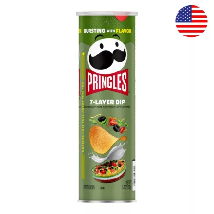 Pringles 7 Layer Dips burgonyachips 158g Amerika