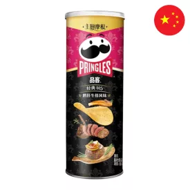   Pringles classic M5 STEAK ÉS Libamáj ízű limitált kiadású chef Morgan chips 80g Kína