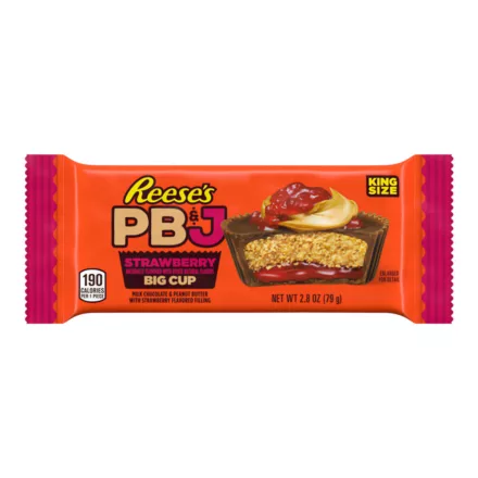 Reeses Big Cup King size PB&J eperdzsemes mogyoróvajas ízű csoki 79g Amerika