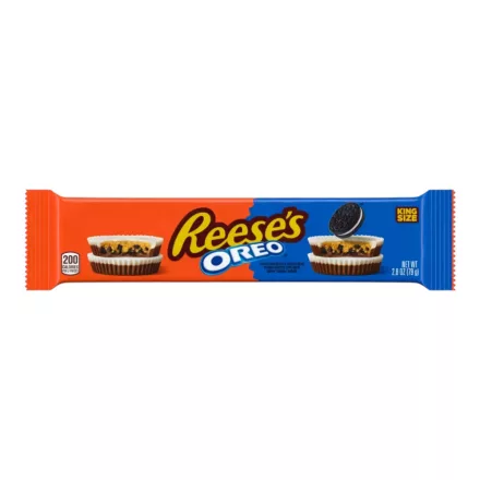 Reeses Oreo King Size mogyoróvajas csokoládé csészék Oreo darabokkal 79g Amerika
