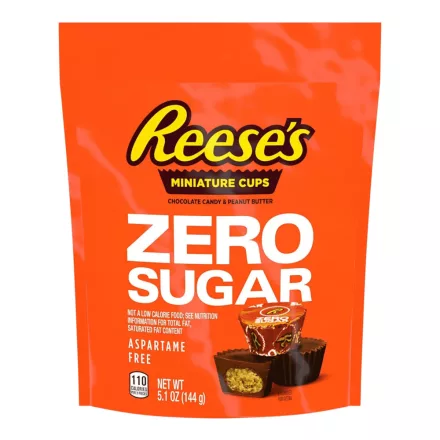 Reeses Zero Sugar Miniature Cups cukormentes mogyoróvajas csokoládé mini csészék 144g Amerika