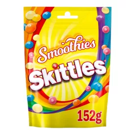   Skittles Smoothies rágócukorkák gyümölcs és joghurt ízesítéssel 152g