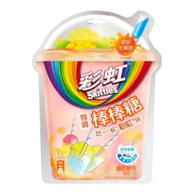 Skittles gyümölcsös tea ízű nyalóka válogatás 54g