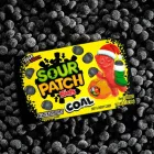 Sour Patch Kids Coal karácsonyi fekete málna ízű savanyú gumicukor 88g