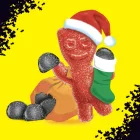 Sour Patch Kids Coal karácsonyi fekete málna ízű savanyú gumicukor 88g