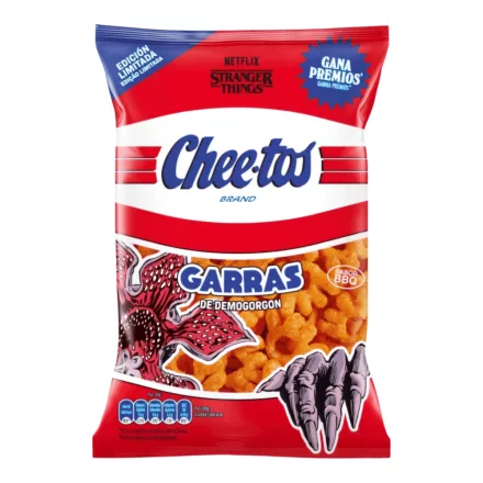 Cheetos Stranger Things Demogorgon BBQ ízesítésű chips 75g Spanyolország