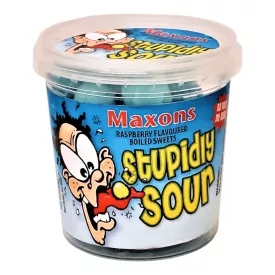 Stupidly Sour Extrém savanyú kék málna ízű cukorka 75g