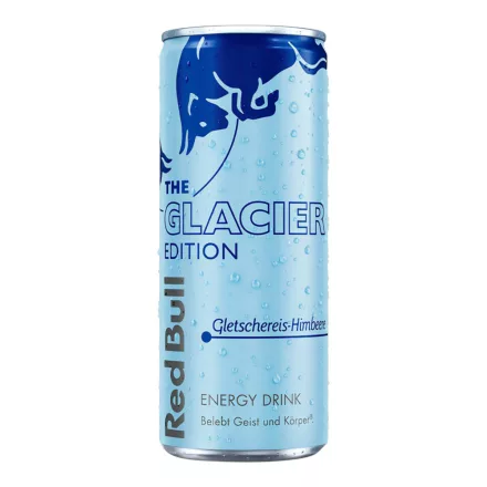 Red Bull The Glacier Edition Gletschereis málna ízű Taurinos energiaital 250ml