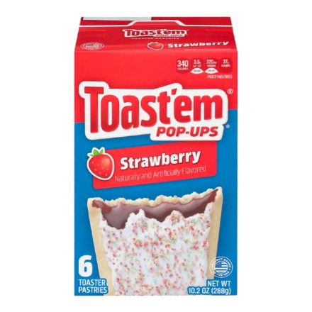 Toastem Pop Ups Frosted Strawberry eper töltelékes sütemény 288g