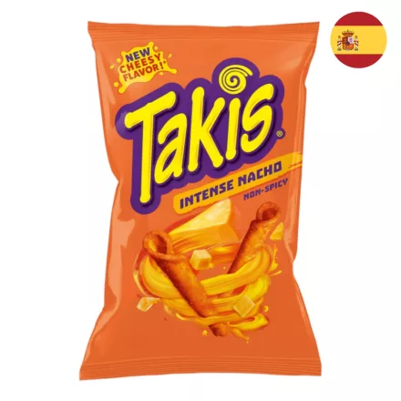 Takis Intense Nacho sajtos ízesítésű chips 90g Spanyol