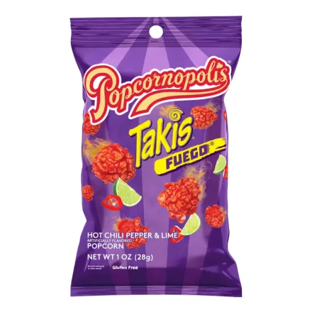  Takis Popcornopolis Fuego ízesítésű csípős Popcorn 28g Amerika
