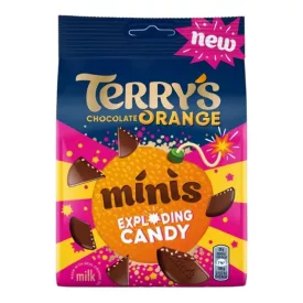   Terrys Chocolate Orange Minis Exploding Candy narancsos csoki robbanócukorral 105g