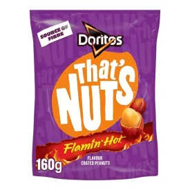   That’s Nuts Doritos Flamin’ Hot extra csípős ízű mogyoró snack 160g Anglia