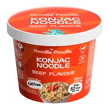 The Noodle Poodle Konjac Beef marhahúsos instant tészta tálban 150g Kína