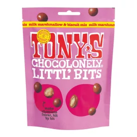   Tonys Littl Bits mályvacukorral töltött csokigolyó mix 100g Anglia