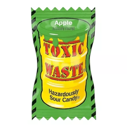 Toxic Waste alma ízű Extra savanyú cukorka 4g