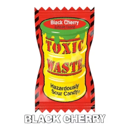 Toxic Waste fekete cseresznye ízű Extra savanyú cukorka 4g
