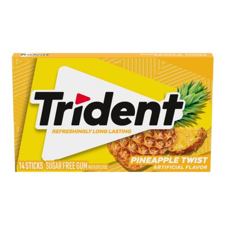 Trident Pineapple Twist ananász ízű rágógumi 14 db-os 31g Amerika