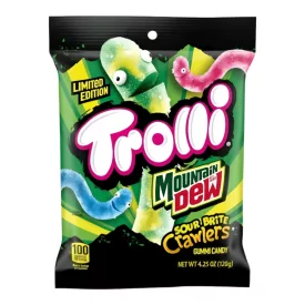   Trolli x Mountain Dew Limited Edition Sour Brite Crawlers gumicukor 120g Amerika