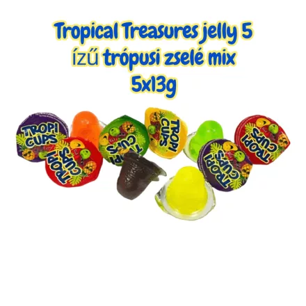  Tropical Treasures jelly 5 ízű trópusi zselé mix 5x13g