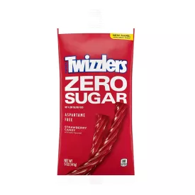   Twizzlers Zero Sugar Strawberry Eper ízű Cukormentes gumicukor 141g Amerika