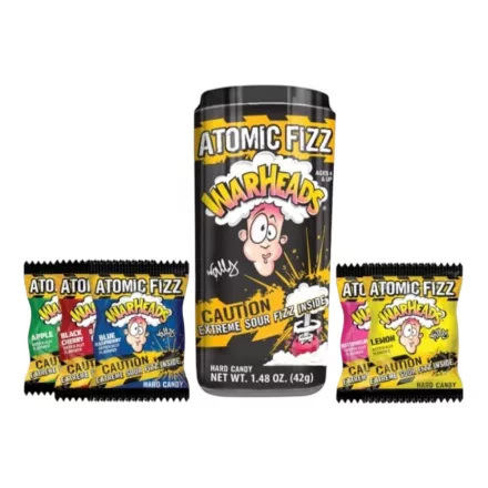 Warheads Atomic Fizz extra savanyú pezsgő keménycukorka dobozban 42g Kína