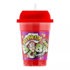    Warheads Boba savanyú epres ital pattogó cukros boba gyöngyökkel 400ml