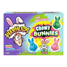     Warheads Chewy Bunnies nyuszi formájú vegyesgyümölcs ízű gumicukor 85g Amerika