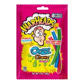 Warheads Ooze Chewz Ropes 85g